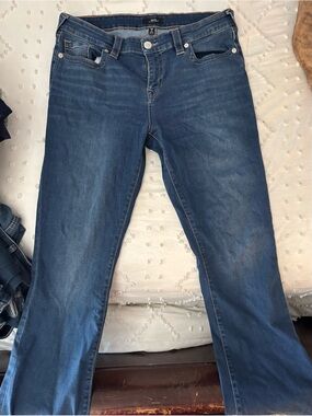 True Religion Women's Dark Blue Bootcut Jeans